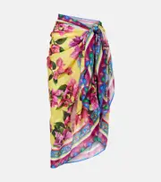 [Dolce & Gabbana] Dolce & Gabbana Floral cotton cover-up One Size multicoloured