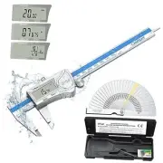 Digital Caliper Waterproof + 32PCS Feeler Gauge, Digital Caliper 150 mm,6