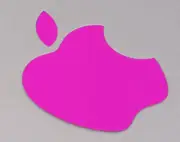 Hot Pink Color Changer Logo Overlay for the new Apple Retina 12" Macbook Sticker