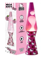 Hello Kitty 16" Lava Motion Volcano Lamp, Pink Wax in Pink Liquid. USA