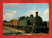 UK Steam Freight Engine Train postcard LMS 3F at BIRKENHEAD British animal birds