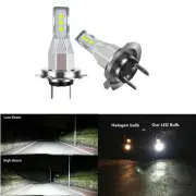 2x H7 LED Headlight Globe Bulbs 80W 6500K Fit Suzuki GSXR 1000 750 600 Hayabusa