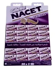 100 X Double Edge Razor Blades Gilette NACET Stainless Russia Men's Razors