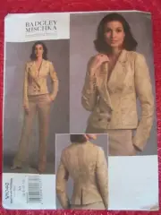VOGUE V1040 BADGLEY MISCHKA Platinum American Designer JACKET Pattern 6-12 UNCUT