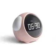 Cute expression alarm clock multi-functional bedside voice-activated night light doze off charging children's alarm clock children's gift