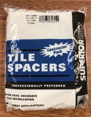 SuperiorBilt 1/8" Long Tile Flooring Spacers, 1000 Per Bag