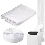 Air Conditioner Window Seal - Adjustable Portable Air Conditioner And Dryer - Weatherproofing Insulation Kits, Horizontal Sliding Kit, Drawstring Structure Design For 5.9 Inch A Exhaust Hose