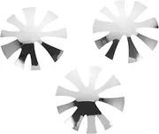 Healvian Nail Art Template Set 3pcs French Manicure Steel Plate Nail Line Stencil for DIY and Salon Use