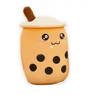 Giant Boba Milk Tea Plush Doll - Soft, Stuffed Cup Pillow, Coffee