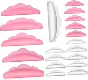 ARTSEWPLY 20 Pairs Silicone Eyelash Pads Under Eye Makeup Tools for Lash Lifting Perming for Home Salon Use Gentle Skin Friendly for All Eye Shapes