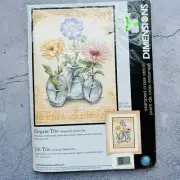 Dimensions Stamped Cross Stitch Elegant Trio by Danhui Nai Pattern Kit NEW