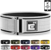 Self-Locking Weight Lifting Belt - Premium Weightlifting Belt for Serious Functional Fitness, Weight Lifting, and Olympic Lifting Athletes - Lifting Support for Men and Women - Deadlift Training Belt