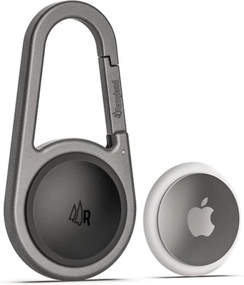Carabiner AirTag Holder with Keychain - Ultra Durable Shockproof/Waterproof Case