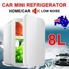 8L Mini Portable Fridge Drinks Beer Cooler Bar Freezer Ice Car Home Camping RV