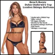 Dylan Velvet Underwire Bikini Top and London Skimpy Bikini Bottoms XL/L $240