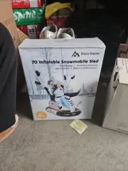 Inflatable Snow Sled for Kids and Adults and Toddlers Rider Winter Toys