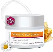 Vitamin C Day Cream for Face and Neck with Chamomile Flower Extract, Manuka Honey & Sweet Almond Oil | Plant Based Formula | Carefully formulated to keep your skin young and healthy!