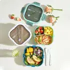 Plastic Sealed Lunch Box Microwaveable Silicone Lunch Bowl Kids