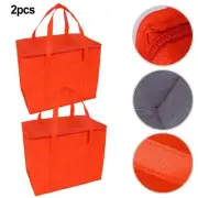 2 Pack Large Insulated Bags Perfect for Grocery Shopping and Outdoor Activities