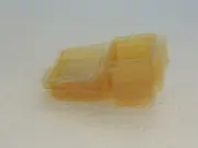 5 pc Pack Small Plastic Bead Storage Containers Mini Case yellow 2 1/2 inch