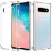 Shockproof Tough Galaxy S10 Plus S10e S10 Soft Gel Clear Case Cover for Samsung New 2019 Models Back Heavyduty Transparent Air Cushion (Galaxy S10e, Clear)