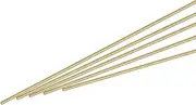 uxcell Brass Rod,Brass Solid Round Rod 0.7mm/0.027inch Diameter 300mm Length Lathe Bar Stock for RC Model DIY Craft Pack of 10