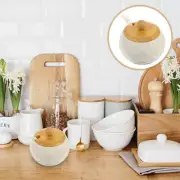 Pot Lids Ceramic Seasoning Jar Condiment Storage Container Unique Design