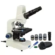 40X-2000X Phase Contrast Binocular Compound LED Microscope w Built-in 3MP Camera