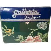 Vintage Lady Pepperell Galleria Singing Blossoms NOS King Flat Sheet Floral