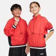Nike Repel University Red/Black FN8318-657 Big Kid Long-Sleeve 1/2 Zip Jacket