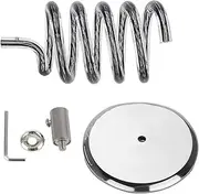 Table Hair Dryer Holder, Spiral Blow Hair Dryer Holder with 304 Stainless Steel Base Stand, Acrylic Hair Dryer Holder for Salon Home Desktop Mount