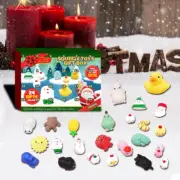 24Pcs Christmas Advent Calendar Squeeze Toy Blind Box Xmas Kids Gift Squeeze Toy