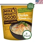 Craft Ramen, Chicken Ramen Soup, 1.6 Oz Cups Pack of 6