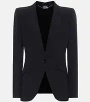 [McQueen] McQueen Crêpe blazer AU 6 black