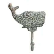 Cast Iron 15cm Antique Whale Hook Wall Mounted Clothes Holder/Hanger Home Decor