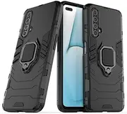 [J&H] Phone Case for Realme X3 SuperZoom, Ring Holder Case with 360 Degree Rotatory Ring Stand, Finger Loop Case, Transparent TPU Case