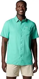 [Columbia] Men's PFG Slack Tide Camp Shirt, Glaze Green, Large