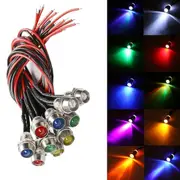 LED Indicator Light 10X 12V Car Motorcycle Truck Dashboard Panel Lamp