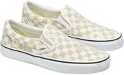 [Vans] Unisex Classic Slip On Floral Check Marshmallow Shoes 10 Slip-On