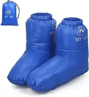 [DaXuTech] Down Slippers,Winter Warm Duck Down Slippers Boots Home Outdoor Camping Shoes Footwear for Men Women