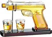 Gifts for Men Dad, Kollea 15.2 Oz Whiskey Decanter Set with 2.0 Oz Glasses, Unique Fathers Day Birthday Gift Ideas for Him Husband Boyfriend Grandpa, Cool Tequila Liquor Dispenser for Home Bar