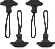 4pcs T-Shaped Zipper Puller Black TPU Zipper Pull Cord Zipper Pulls Travel