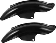 Anneome 2pcs Durable Motorcycle Mudguards for Wheel Protection Mud Flaps Enhance Aesthetics Compatible with Harley Davidson Easy Installation