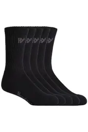 10 X Mens Hard Yakka Crew Work Black Workwear Socks Y20035