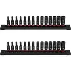 Milwaukee SHOCKWAVE Metric Impact Socket Set 1/4" Drive 6-Point Deep (28-Piece)