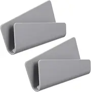 Mobile Phone Wall Mount Holder Easy Install Phone Charging Bracket Cable Wind Feature (Grey)