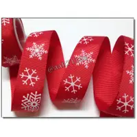 在飛比找蝦皮購物優惠-花語人造花資材園藝用品婚禮小物  2.5公分迴紋聖誕緞帶-紅