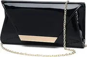 [MUDUO] Women Patent Leather Fashion Clutch Purses Evening Bag Handbag