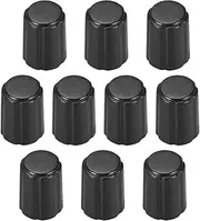uxcell 10pcs,4x6mm D Type Potentiometer Control Knobs for Electric Guitar Volume Tone Knobs Black