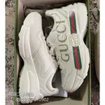 【珊珊二手精品】GUCCI 古馳 米白色 厚底 老爹鞋 運動鞋 休閒鞋 增高鞋 528892 女款 500877 精品